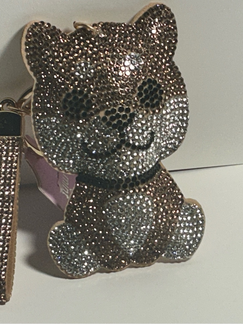 Crystal Bear Bag Charm